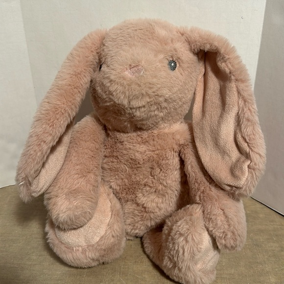 Parents Choice Mauve Blush Pink Rabbit Bunny Stuffed Animal Long Ears - Picture 1 of 4